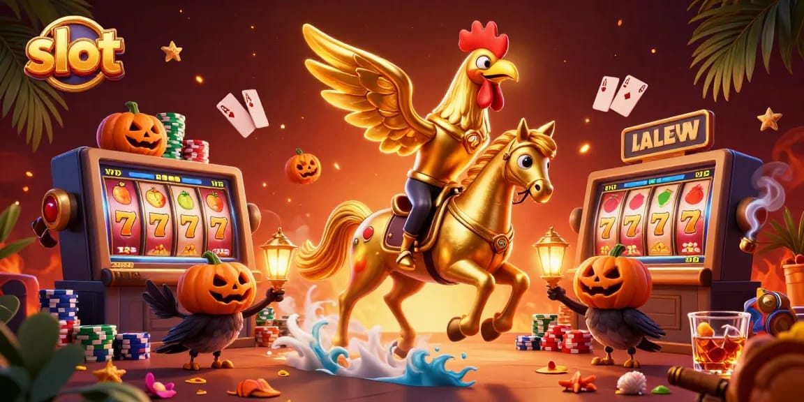 Mainkan slot gacor dengan petualangan menarik bersama rooster emas di kasino malam yang berwarna-warni.