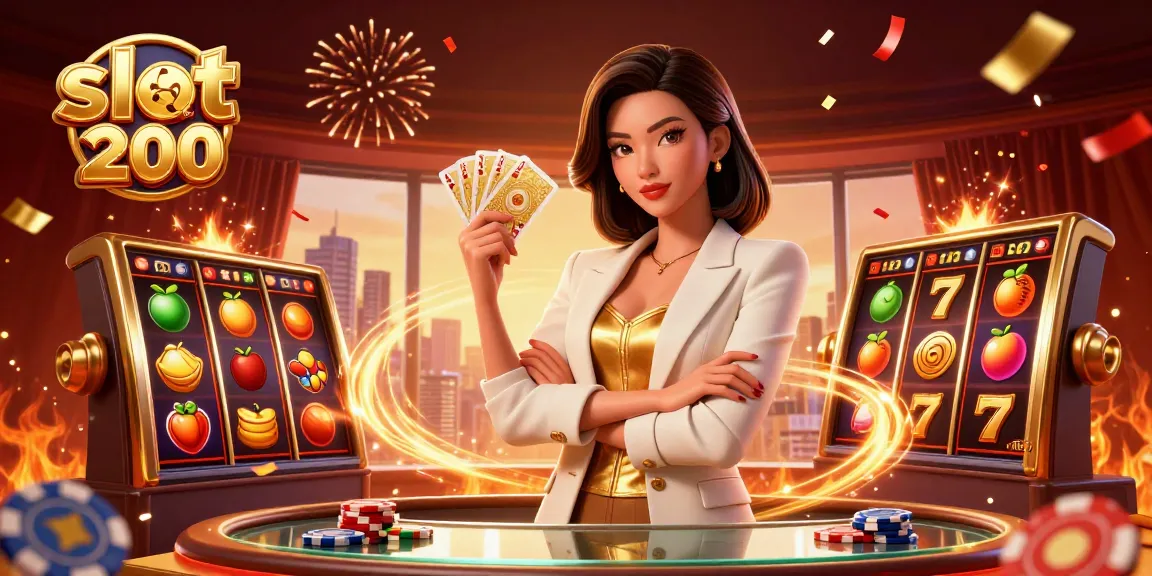 Experience thrilling moments with slot bet 200 in a vibrant and dynamic casino scene.