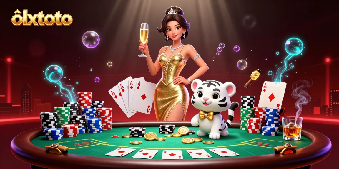 Engage with olxtoto for thrilling online gambling action involving luxurious casino elements and a lucky charm.
