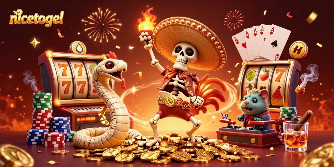 Celebrate big wins at nicetogel with a lively 3D casino scene full of excitement and energy.