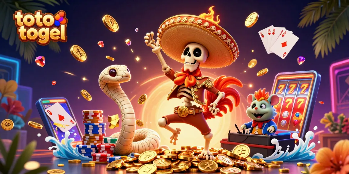 Menggoda pemain togel dengan ilustrasi 3D lucu, karakter unik dalam konteks toto togel.