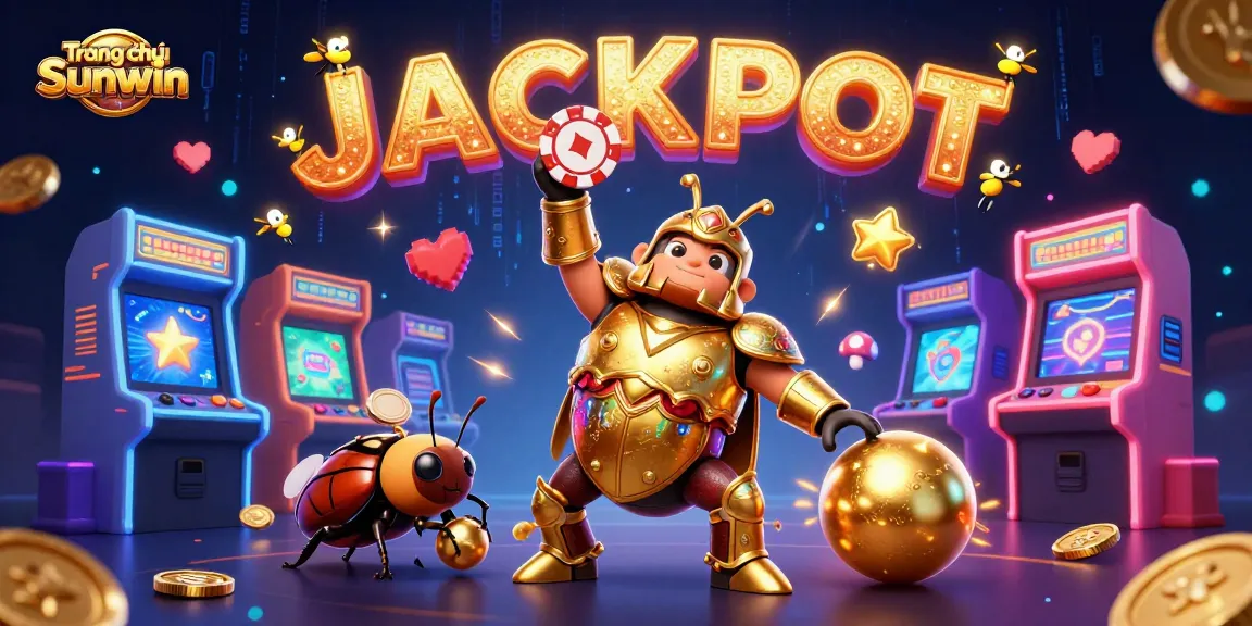 Experience the thrill of winning at Trang chủ Sunwin with a vibrant casino scene showcasing the excitement of gaming and jackpots.