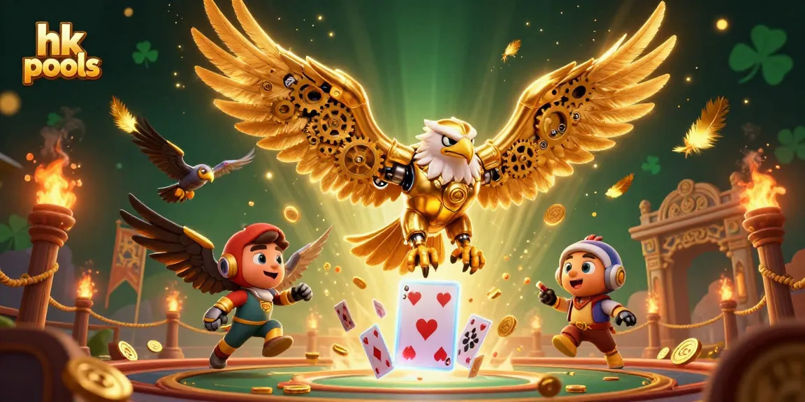 hk pools menerbangkan elang cybernetic ke dalam aksi permainan kartu secara dramatis