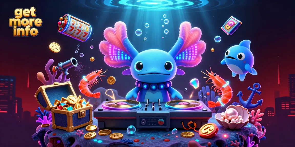 Spin golden slots, get more info about the vibrant underwater casino illustration featuring lively sea creatures.