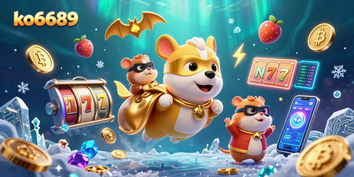 Engage in thrilling slots action at ko6689 with vibrant characters, gold coins, and jackpot excitement.