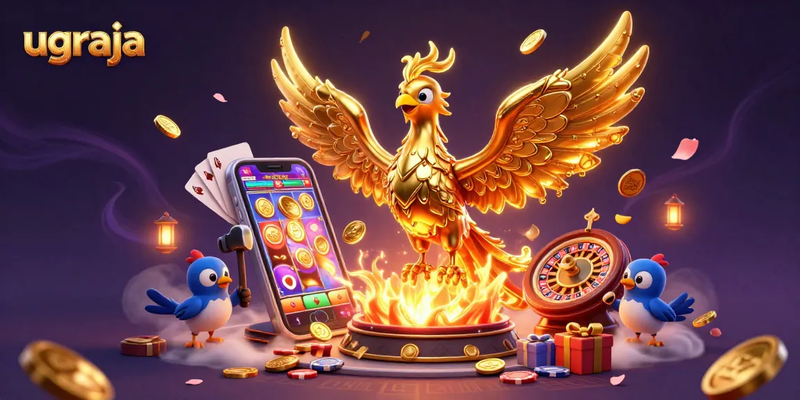 Ugraja menyajikan pengalaman bermain game online dengan phoenix emas dan elemen slot yang menarik.