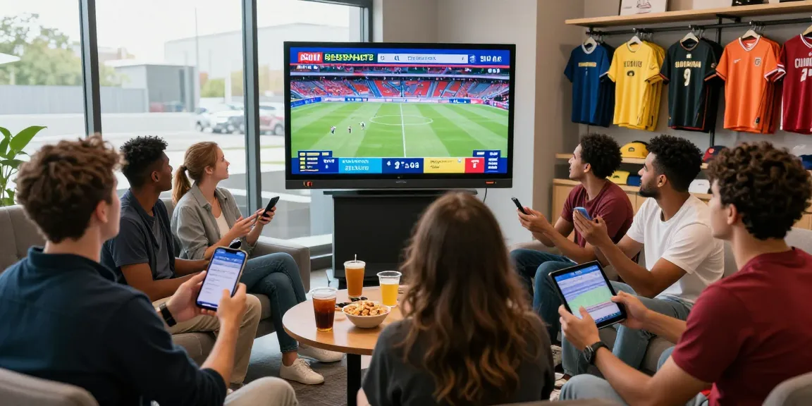 Pengunjung IKNTOTO menikmati informasi terbaru olahraga di lounge modern.