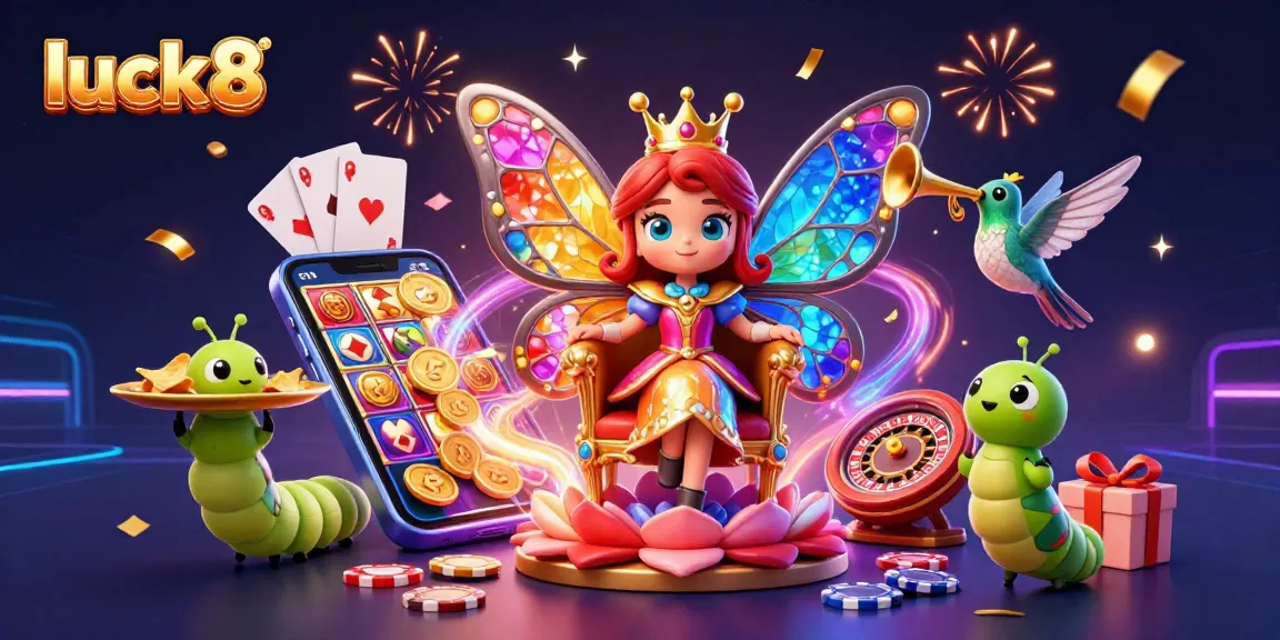 Engage in thrilling games at luck8, featuring vibrant designs and exciting casino elements.
