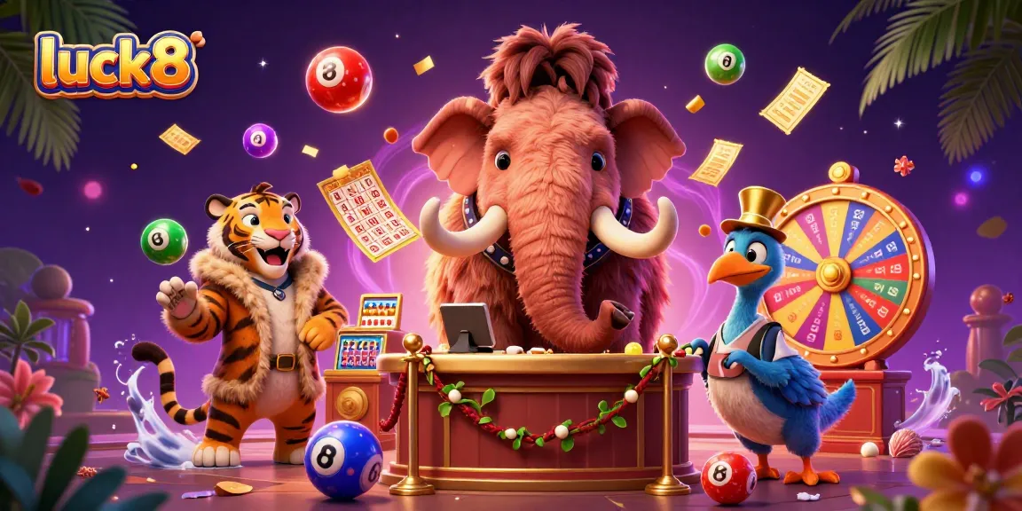 Engage with luck8 at the vibrant casino featuring charismatic characters and dynamic lottery elements.